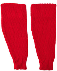 Мужские красные шерстяные перчатки от Raf Simons