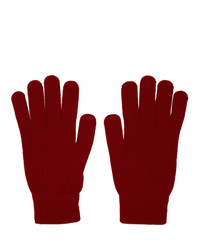 Мужские красные шерстяные перчатки от Ps By Paul Smith