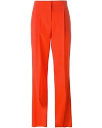 Красные шерстяные широкие брюки от Emilio Pucci