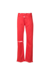 Красные широкие брюки от Alyx