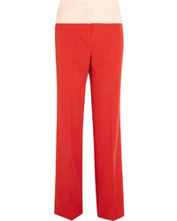 Красные широкие брюки от Bottega Veneta