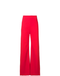 Красные широкие брюки от Brandon Maxwell
