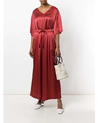 Красные широкие брюки от Forte Forte