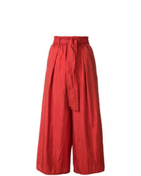 Красные широкие брюки от Forte Forte