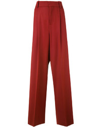 Красные широкие брюки от Marni