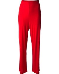 Красные широкие брюки от Missoni