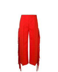 Красные широкие брюки от MSGM