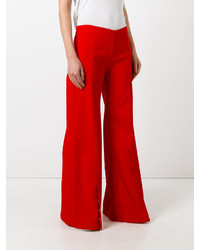 Красные широкие брюки от Thierry Mugler