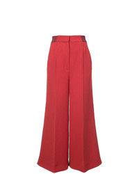 Красные широкие брюки от Roksanda
