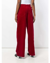 Красные широкие брюки от Societe Anonyme