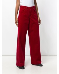 Красные широкие брюки от Societe Anonyme