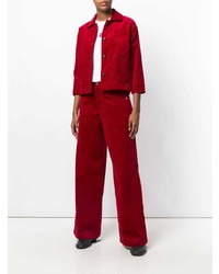 Красные широкие брюки от Societe Anonyme