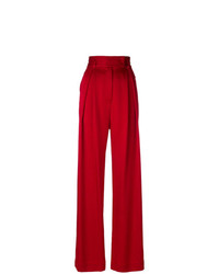Красные широкие брюки от Styland