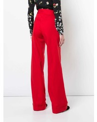 Красные широкие брюки от Derek Lam