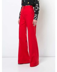 Красные широкие брюки от Derek Lam