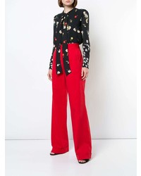 Красные широкие брюки от Derek Lam
