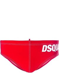 Красные шорты для плавания от DSQUARED2