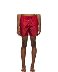 Красные шорты для плавания от Moncler