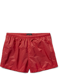 Красные шорты для плавания от Prada