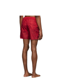 Красные шорты для плавания от Moncler