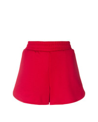 Женские красные шорты с принтом от MSGM