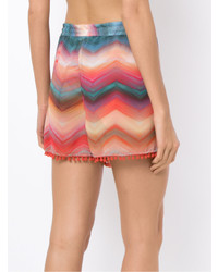 Женские красные шорты с принтом от BRIGITTE