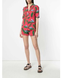 Женские красные шорты с принтом от Zoe Karssen