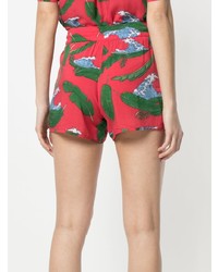 Женские красные шорты с принтом от Zoe Karssen