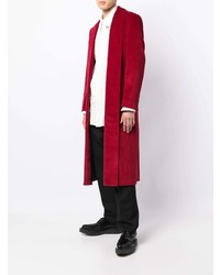 Мужской красный бархатный пиджак от Comme Des Garcons Homme Plus
