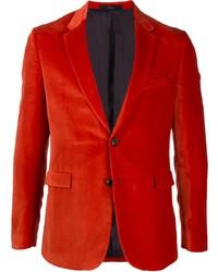 Мужской красный бархатный пиджак от Paul Smith