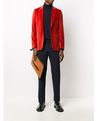 Мужской красный бархатный пиджак от Paul Smith