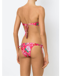 Красный бикини-топ с принтом от Amir Slama