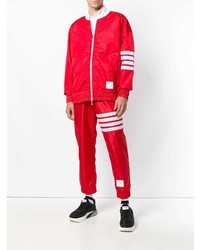 Мужской красный бомбер от Thom Browne