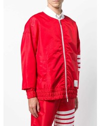Мужской красный бомбер от Thom Browne