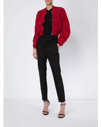 Женский красный бомбер от Haider Ackermann