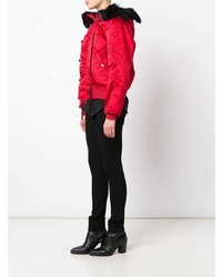 Женский красный бомбер от Unravel Project