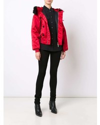 Женский красный бомбер от Unravel Project