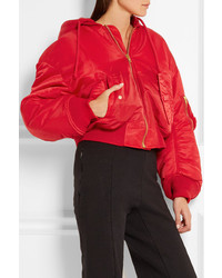 Женский красный бомбер от Vetements