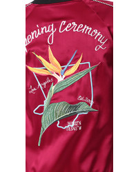 Женский красный бомбер от Opening Ceremony