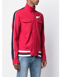 Мужской красный бомбер от Hilfiger Collection