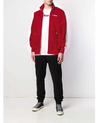 Мужской красный бомбер от Palm Angels