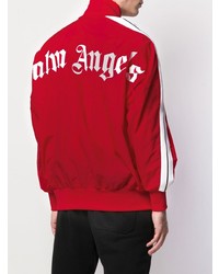 Мужской красный бомбер от Palm Angels