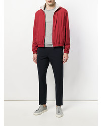 Мужской красный бомбер от Loro Piana