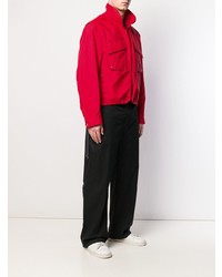 Мужской красный бомбер от Lanvin