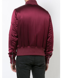 Мужской красный бомбер от Amiri