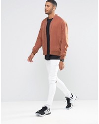 Мужской красный бомбер от Asos