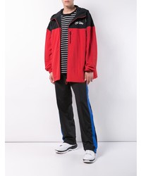 Мужской красный бомбер от Off-White