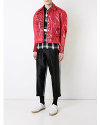 Мужской красный бомбер от Private Policy