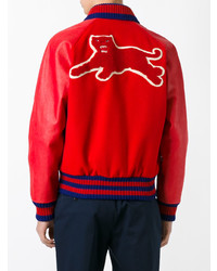 Мужской красный бомбер от Gucci
