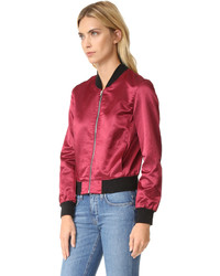 Женский красный бомбер от 3x1